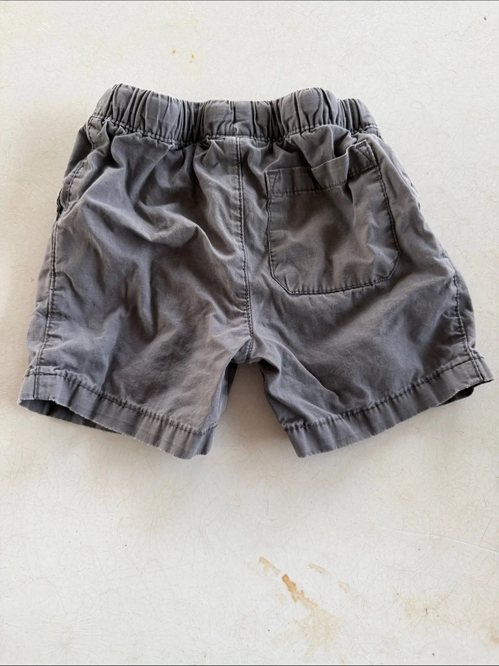 Carter's Gray Elastic-Waist Toddler Shorts with Drawstring